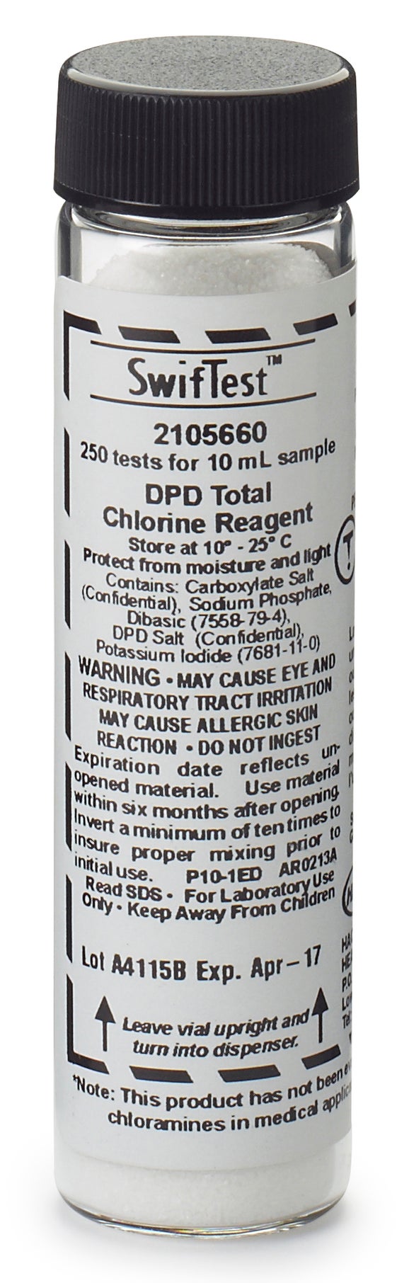 Chlore total DPD, réactif pour distributeur Swiftest (recharge)