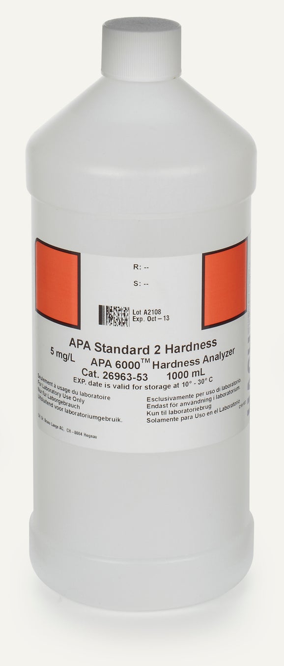 Standard de dureté basse gamme APA6000, 5 mg/L, 1 L