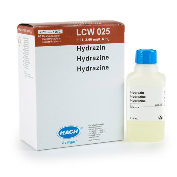 Kit de réactifs pour l'hydrazine 0,01-2,0 mg/L N₂H₄