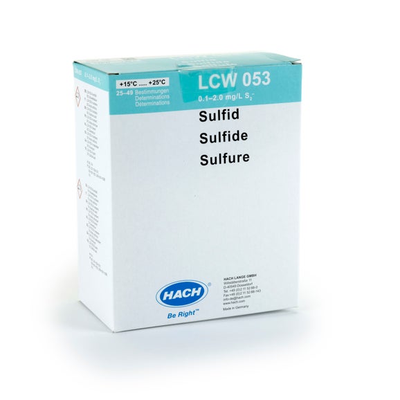 Kit de réactifs pour le sulfure 0,1 - 2,0 mg/L S2-
