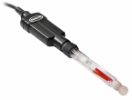 Electrode de pH rechargeable en verre Red Rod pour milieux sales, pour laboratoire, Intellical PHC735, câble de 1&nbsp;m